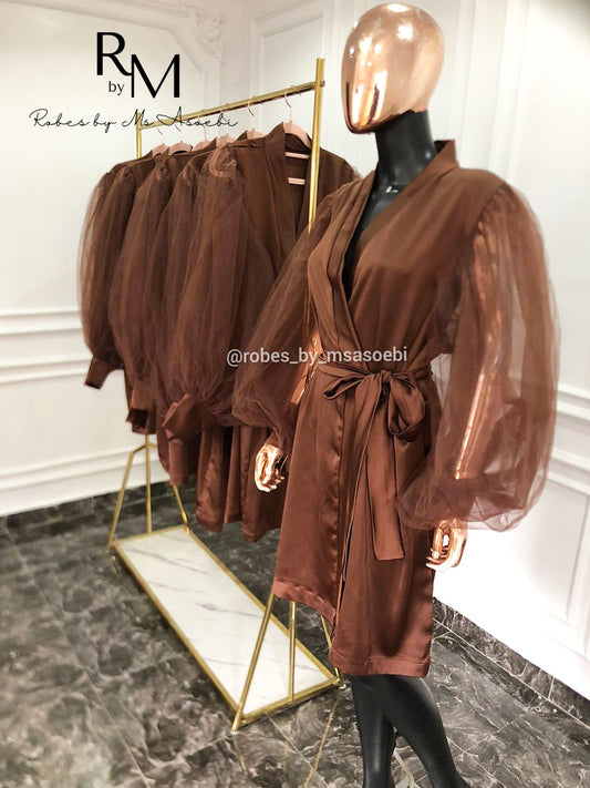 Robe de demoiselle d'honneur Gretta (manches extra bouffantes)