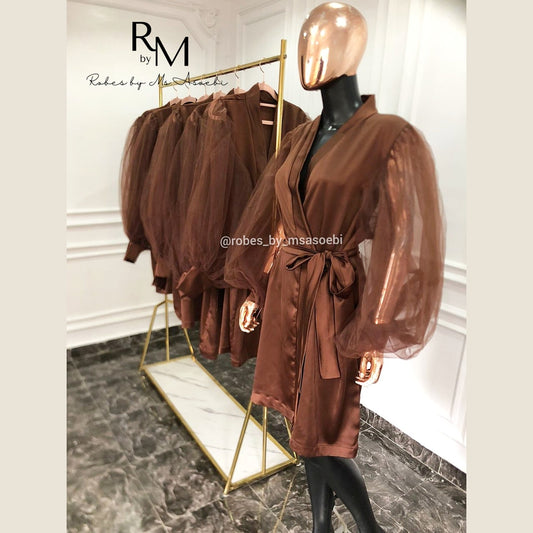 Robe de demoiselle d'honneur Gretta (manches extra bouffantes)