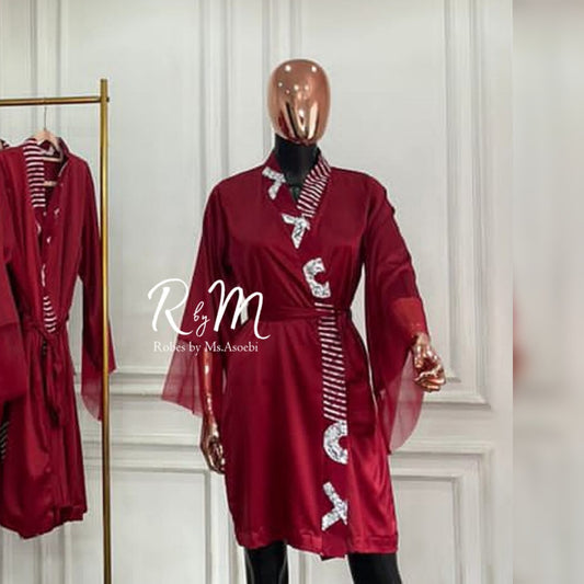 African print neckline for bridesmaids (NOT A ROBE)