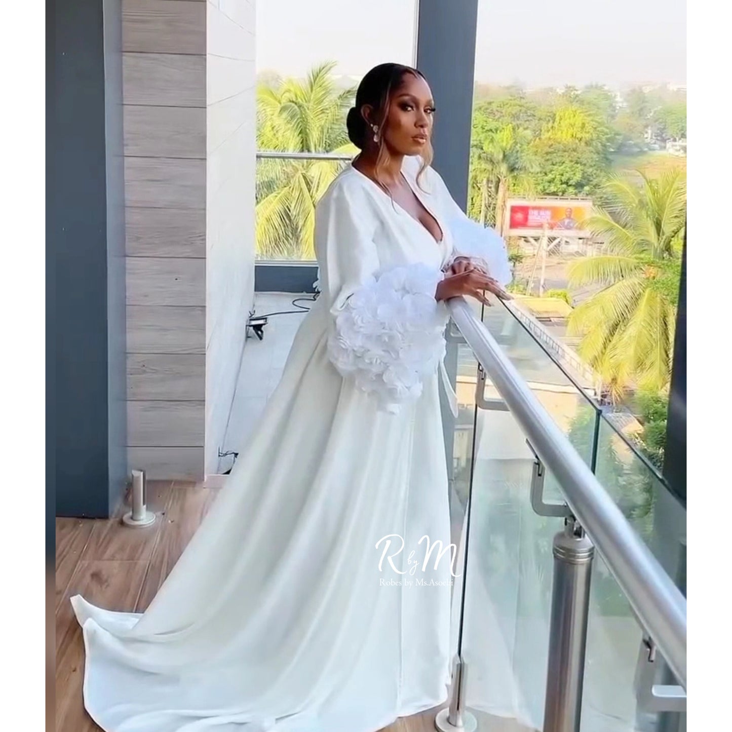 Rose Bridal Robe