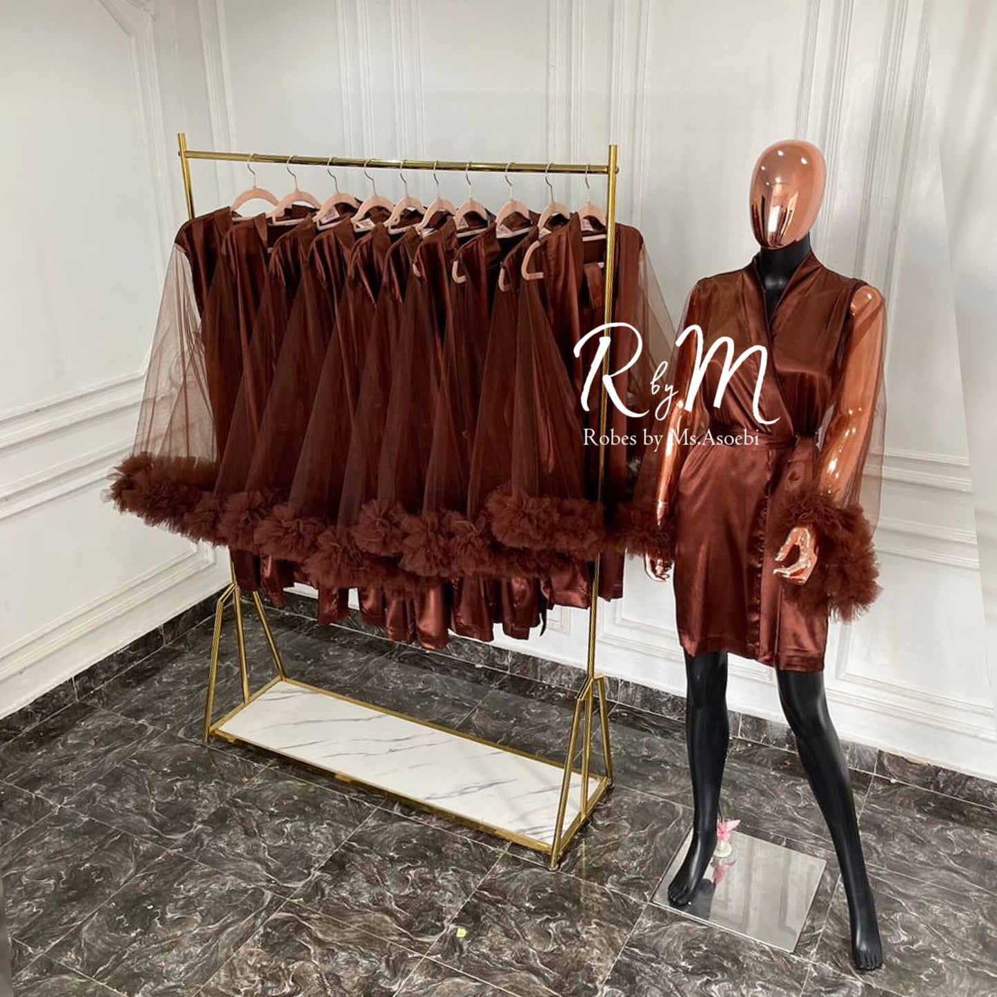 Rosa (short length) Bridesmaids Robe
