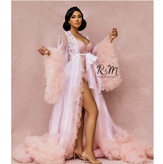 Abi (Two toned) Bridal robe