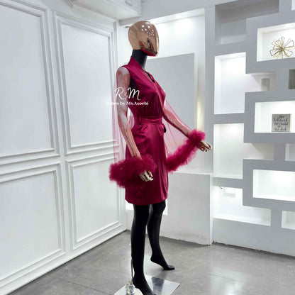 Robe de demoiselle d'honneur Rosa (courte)